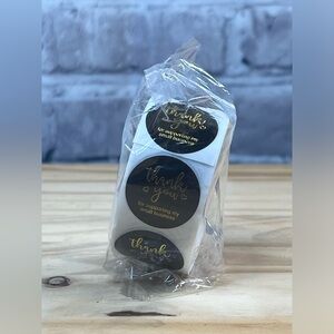 Roll of 500 Thank You For Supporting My Small Business Stickers - NIP